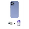 MARSİLYAN™- iPhone 13 Pro Max Kılıf Ahenk Serisi - Siyah Bilvis 5in1 3D Magic Cam Ekran Koruyucu + Rainbow Kamera Lens Koruma Cam - MI