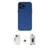 MARSİLYAN™- iPhone 13 Pro Max Kılıf Ahenk Serisi - Siyah Bilvis Hayalet Cam Ekran Koruyucu + Shine Kamera Lens - GD