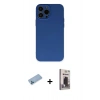 MARSİLYAN™- iPhone 13 Pro Max Kılıf Ahenk Serisi - Siyah Bilvis Hayalet Cam Ekran Koruyucu + Shine Kamera Lens Koruma Cam - MI