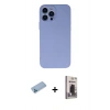 MARSİLYAN™- iPhone 13 Pro Max Kılıf Ahenk Serisi - Siyah Bilvis Hayalet Cam Ekran Koruyucu + Shine Kamera Lens Koruma Cam - MI