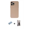 MARSİLYAN™- iPhone 13 Pro Max Kılıf Ahenk Serisi - Siyah Bilvis Hayalet Cam Ekran Koruyucu + Shine Kamera Lens Koruma Cam - MI