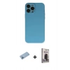 MARSİLYAN™- iPhone 13 Pro Max Kılıf Ahenk Serisi - Siyah Bilvis Hayalet Cam Ekran Koruyucu + Shine Kamera Lens Koruma Cam - MI
