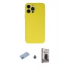 MARSİLYAN™- iPhone 13 Pro Max Kılıf Ahenk Serisi - Siyah Bilvis Hayalet Cam Ekran Koruyucu + Shine Kamera Lens Koruma Cam - MI