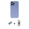 MARSİLYAN™- iPhone 13 Pro Max Kılıf Ahenk Serisi - Siyah Bilvis Hayalet Cam Ekran Koruyucu + Shine Kamera Lens Koruma Cam - PE