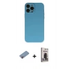 MARSİLYAN™- iPhone 13 Pro Max Kılıf Ahenk Serisi - Siyah Bilvis Hayalet Cam Ekran Koruyucu + Shine Kamera Lens Koruma Cam - PE