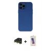 MARSİLYAN™- iPhone 13 Pro Max Kılıf Ahenk Serisi - Siyah Joko 5D Cam + Raze Metal Kamera Lens - GD