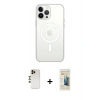 MARSİLYAN™- iPhone 13 Pro Max Kılıf Ahenk Yansıma Prime - Siyah 6D Mat Seramik Hayalet Nano Ekran Koruyucu + Shine Kamera Lens - GD
