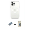 MARSİLYAN™- iPhone 13 Pro Max Kılıf Ahenk Yansıma Prime - Siyah 6D Mat Seramik Hayalet Nano Ekran Koruyucu + Metal Kamera Lens Koruma Cam - MR