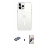 MARSİLYAN™- iPhone 13 Pro Max Kılıf Ahenk Yansıma Prime - Siyah Bilvis 3D Mat Cam Ekran Koruyucu + Renkli Kamera Lens Koruma Cam - YL