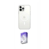 MARSİLYAN™- iPhone 13 Pro Max Kılıf Ahenk Yansıma Prime - Siyah Bilvis 5in1 3D Magic Cam Ekran Koruyucu