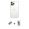 MARSİLYAN™- iPhone 13 Pro Max Kılıf Ahenk Yansıma Prime - Siyah Joko 5D Cam + Shine Kamera Lens Koruma Cam - GI
