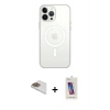 MARSİLYAN™- iPhone 13 Pro Max Kılıf Ahenk Yansıma Prime - Siyah Joko 5D Cam + Pers Alüminyum Kamera Lens - GD