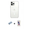 MARSİLYAN™- iPhone 13 Pro Max Kılıf Ahenk Yansıma Prime - Siyah Joko 5D Cam + Shine Kamera Lens Koruma Cam - MI