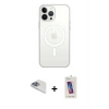MARSİLYAN™- iPhone 13 Pro Max Kılıf Ahenk Yansıma Prime - Siyah Joko 5D Cam + Pers Alüminyum Kamera Lens - SABE