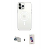 MARSİLYAN™- iPhone 13 Pro Max Kılıf Ahenk Yansıma Prime - Siyah Joko 5D Cam + Rainbow Kamera Lens Koruma Cam - MI