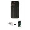 MARSİLYAN™- iPhone 13 Pro Max Kılıf Akış Doku - Şeffaf 360 Full Body Arka Koruyucu + Pers Alüminyum Kamera Lens - GD