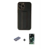 MARSİLYAN™- iPhone 13 Pro Max Kılıf Akış Doku - Şeffaf 360 Full Body Arka Koruyucu + Renkli Kamera Lens Koruma Cam - PE