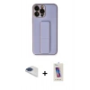 MARSİLYAN™- iPhone 13 Pro Max Kılıf Akış Doku - Siyah Joko 5D Cam + Pers Alüminyum Kamera Lens - LT