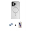 MARSİLYAN™- iPhone 13 Pro Max Kılıf Akış Minimal Özel Seri - Siyah Joko 5D Cam + Shine Kamera Lens Koruma Cam - MI