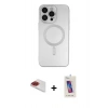 MARSİLYAN™- iPhone 13 Pro Max Kılıf Akış Minimal Özel Seri - Siyah Joko 5D Cam + Pers Alüminyum Kamera Lens - KI