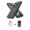 MARSİLYAN™- iPhone 13 Pro Max Kılıf Atlas Form - Şeffaf 360 Full Body Arka Koruyucu + Shine Kamera Lens - GD