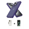 MARSİLYAN™- iPhone 13 Pro Max Kılıf Atlas Form - Şeffaf 360 Full Body Arka Koruyucu + Shine Kamera Lens - GD