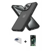 MARSİLYAN™- iPhone 13 Pro Max Kılıf Atlas Form - Şeffaf 360 Full Body Arka Koruyucu + Pers Alüminyum Kamera Lens - LT
