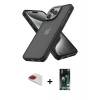 MARSİLYAN™- iPhone 13 Pro Max Kılıf Atlas Form - Şeffaf 360 Full Body Arka Koruyucu + Pers Alüminyum Kamera Lens - KI