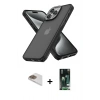 MARSİLYAN™- iPhone 13 Pro Max Kılıf Atlas Form - Şeffaf 360 Full Body Arka Koruyucu + Pers Alüminyum Kamera Lens - GD