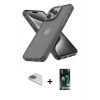 MARSİLYAN™- iPhone 13 Pro Max Kılıf Atlas Form - Şeffaf 360 Full Body Arka Koruyucu + Pers Alüminyum Kamera Lens - GD