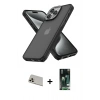 MARSİLYAN™- iPhone 13 Pro Max Kılıf Atlas Form - Şeffaf 360 Full Body Arka Koruyucu + Rainbow Kamera Lens Koruma Cam - REGD