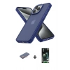 MARSİLYAN™- iPhone 13 Pro Max Kılıf Atlas Form - Şeffaf 360 Full Body Arka Koruyucu + Renkli Kamera Lens Koruma Cam - PE