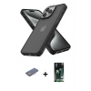 MARSİLYAN™- iPhone 13 Pro Max Kılıf Atlas Form - Şeffaf 360 Full Body Arka Koruyucu + Renkli Kamera Lens Koruma Cam - PE