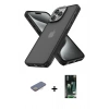MARSİLYAN™- iPhone 13 Pro Max Kılıf Atlas Form - Şeffaf 360 Full Body Arka Koruyucu + Renkli Kamera Lens Koruma Cam - SI