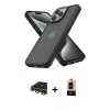 MARSİLYAN™- iPhone 13 Pro Max Kılıf Atlas Form - Şeffaf Maxco Cam Ekran Koruyucu + Raze Metal Kamera Lens - GD