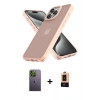 MARSİLYAN™- iPhone 13 Pro Max Kılıf Atlas Form - Şeffaf Maxco Cam Ekran Koruyucu + Neon Fosforlu Kamera Lens - YL