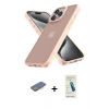 MARSİLYAN™- iPhone 13 Pro Max Kılıf Atlas Form - Şeffaf Pasifik Cam Ekran Koruyucu + Mavi Renkli Kamera Lens Koruma Cam