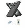 MARSİLYAN™- iPhone 13 Pro Max Kılıf Atlas Form - Şeffaf Pasifik Cam Ekran Koruyucu + Shine Kamera Lens Koruma Cam - MI