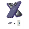 MARSİLYAN™- iPhone 13 Pro Max Kılıf Atlas Form - Şeffaf Pasifik Cam Ekran Koruyucu + Renkli Kamera Lens Koruma Cam - TU