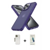 MARSİLYAN™- iPhone 13 Pro Max Kılıf Atlas Form - Şeffaf Pasifik Cam Ekran Koruyucu + Shine Kamera Lens - GD