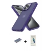 MARSİLYAN™- iPhone 13 Pro Max Kılıf Atlas Form - Şeffaf Pasifik Cam Ekran Koruyucu + Yeşil Renkli Kamera Lens Koruma Cam