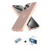 MARSİLYAN™- iPhone 13 Pro Max Kılıf Atlas Form - Siyah 3D Antistatik Cam Ekran Koruyucu + Shine Kamera Lens Koruma Cam - MI