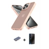 MARSİLYAN™- iPhone 13 Pro Max Kılıf Atlas Form - Siyah 3D Antistatik Hayalet Cam Ekran Koruyucu + Renkli Kamera Lens Koruma Cam - MI