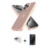 MARSİLYAN™- iPhone 13 Pro Max Kılıf Atlas Form - Siyah 3D Antistatik Hayalet Cam Ekran Koruyucu + Pers Alüminyum Kamera Lens - GI
