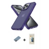 MARSİLYAN™- iPhone 13 Pro Max Kılıf Atlas Form - Siyah 6D Mat Seramik Hayalet Nano Ekran Koruyucu + Shine Kamera Lens Koruma Cam - GI