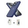 MARSİLYAN™- iPhone 13 Pro Max Kılıf Atlas Form - Siyah 6D Mat Seramik Hayalet Nano Ekran Koruyucu + Shine Kamera Lens - GD