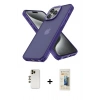 MARSİLYAN™- iPhone 13 Pro Max Kılıf Atlas Form - Siyah 6D Mat Seramik Hayalet Nano Ekran Koruyucu + Shine Kamera Lens - GD