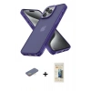 MARSİLYAN™- iPhone 13 Pro Max Kılıf Atlas Form - Siyah 6D Mat Seramik Hayalet Nano Ekran Koruyucu + Sarı Renkli Kamera Lens Koruma Cam
