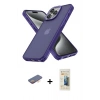 MARSİLYAN™- iPhone 13 Pro Max Kılıf Atlas Form - Siyah 6D Mat Seramik Hayalet Nano Ekran Koruyucu + Renkli Kamera Lens Koruma Cam - TU