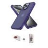 MARSİLYAN™- iPhone 13 Pro Max Kılıf Atlas Form - Siyah Bilvis 3D Cam Ekran Koruyucu + Pers Alüminyum Kamera Lens - KI